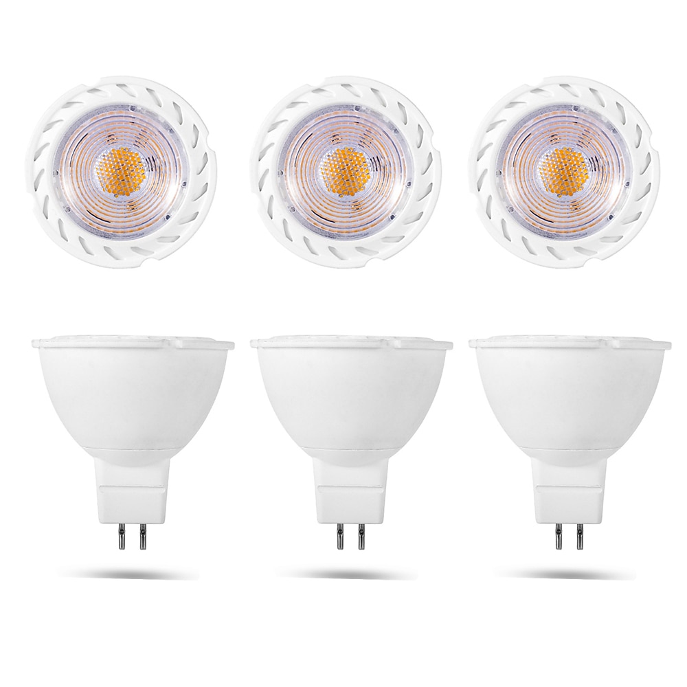 6 pièces 8w projecteurs piste led ampoules downlight source de lumière éclairage à la maison suspension source de lumière mr16 av/dc 12v de 2025 ? $44.99 –P1