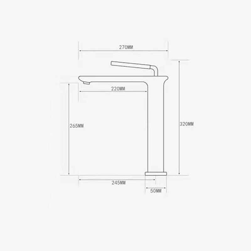 Basin Sink Mixer Faucet Brass, Tall/Short Bathroom Tap Single Handle One Hole Deck Mounted with Cold Hot Hose Bath Taps Vessel Water Tap 2026 - $173.99 –P1