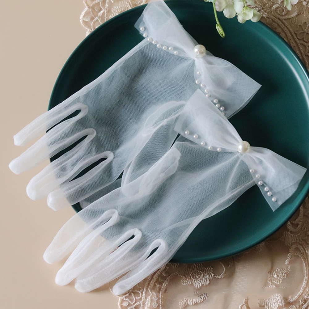 Elegantní 50. léta 20. léta 20. století Rukavice Pro nevěstu Běžný Velký Gatsby Dámské Svatební Večírek Maturitní ples Dospělé Rukavice 2025 - $10.49 –P6