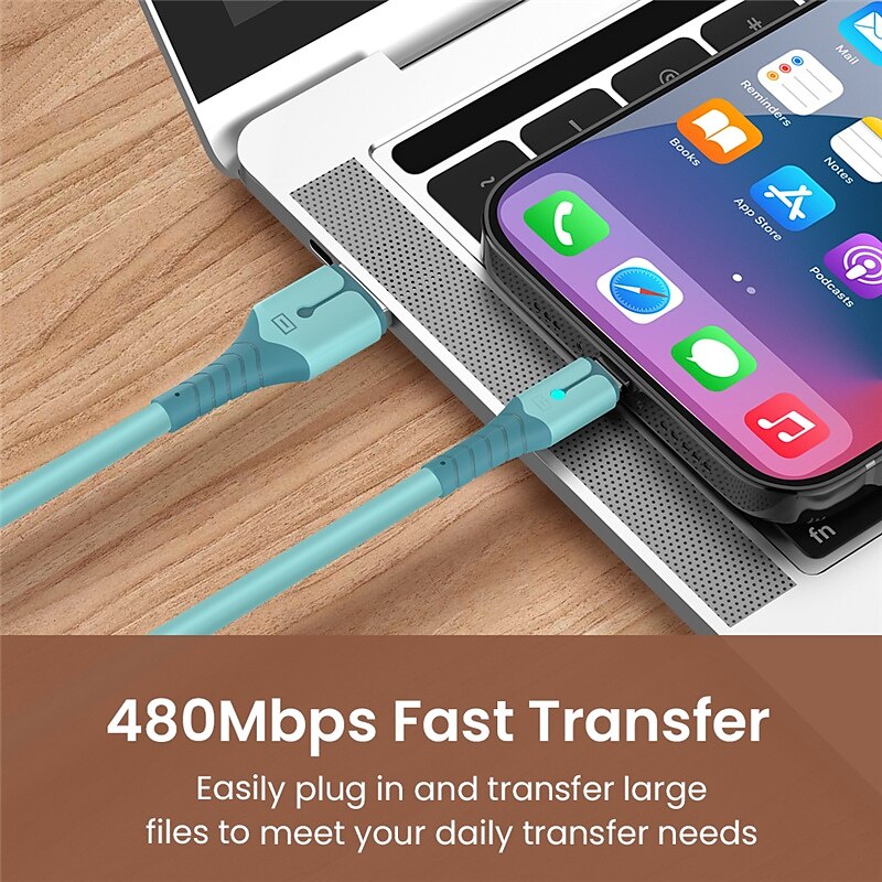 3 Colors Liquid Silicone Fast Charging Cable for iPhone 13 Mini 12 Pro Max X XR 11 XS 8 7 6s 5 Se USB Data Cable Charging Cords 2025 - $10.99 –P4