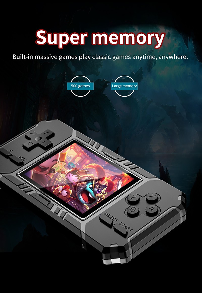 S8 Handheld Game Console Retro Mini Game Console with 520 Classic Games 3.0 inch Screen Rechargeable Battery Portable Games Console Support TV Ideal Gift for Kids Adult Friend Lover 2025 - $31.99 –P9
