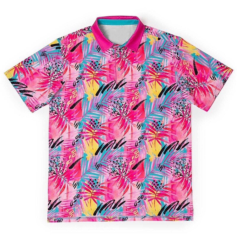 Derby de Kentucky Hombre Floral Camisas polo hawaianas Camiseta de golf Manga Corta Camisas de polo Camisas con cuello Casual Ropa de playa Ropa de vacaciones Ropa tropical Trajes de fiesta Botones 2025 - $22.99 –P2