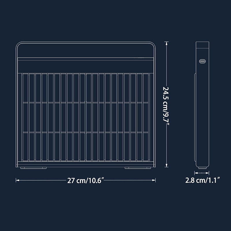 USB Rechargeable Electric Mosquito Killer Lamp - UV Light Black Light Insect Trap & Bug Zapper for Home & Office 2025 - SGD S$165.55 –P2