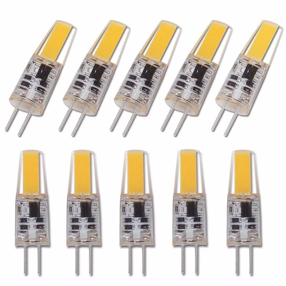 10 τμχ χωρίς τρεμόπαιγμα mini g4 led cob φωτιστικό 3w λαμπτήρα ac/dc 12v φώτα κεριών αντικαθιστούν 30w αλογόνου για προβολείς πολυελαίου 2025 - $27.99 –P4