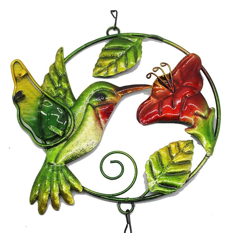 1pc Kingfisher Glass Painted Wind Chime Outdoor Handicraft Hanging Ornament For Window Balcony Garden Decor 16x78cm/6.3''x30.7'' 2025 - $11.99 –P6