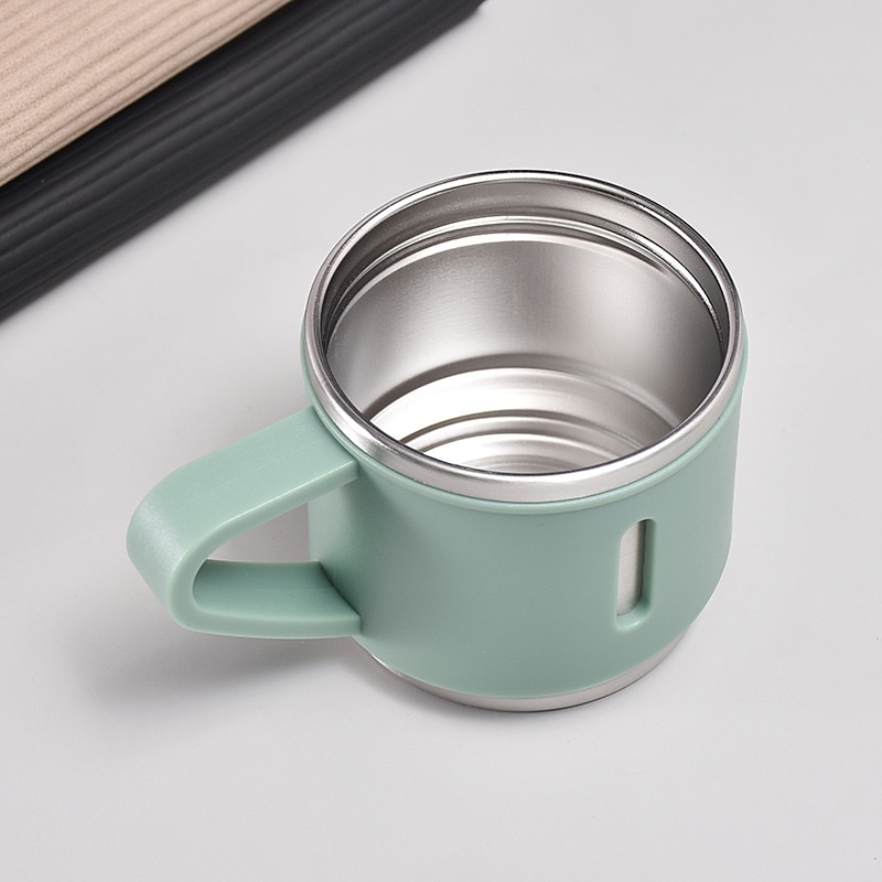 Conjunto de presente de caneca térmica de aço inoxidável de 1 peça, caneca de chá de aço inoxidável, copo de água de parede dupla de aço inoxidável para carro de 2025 por $13.99 –P1