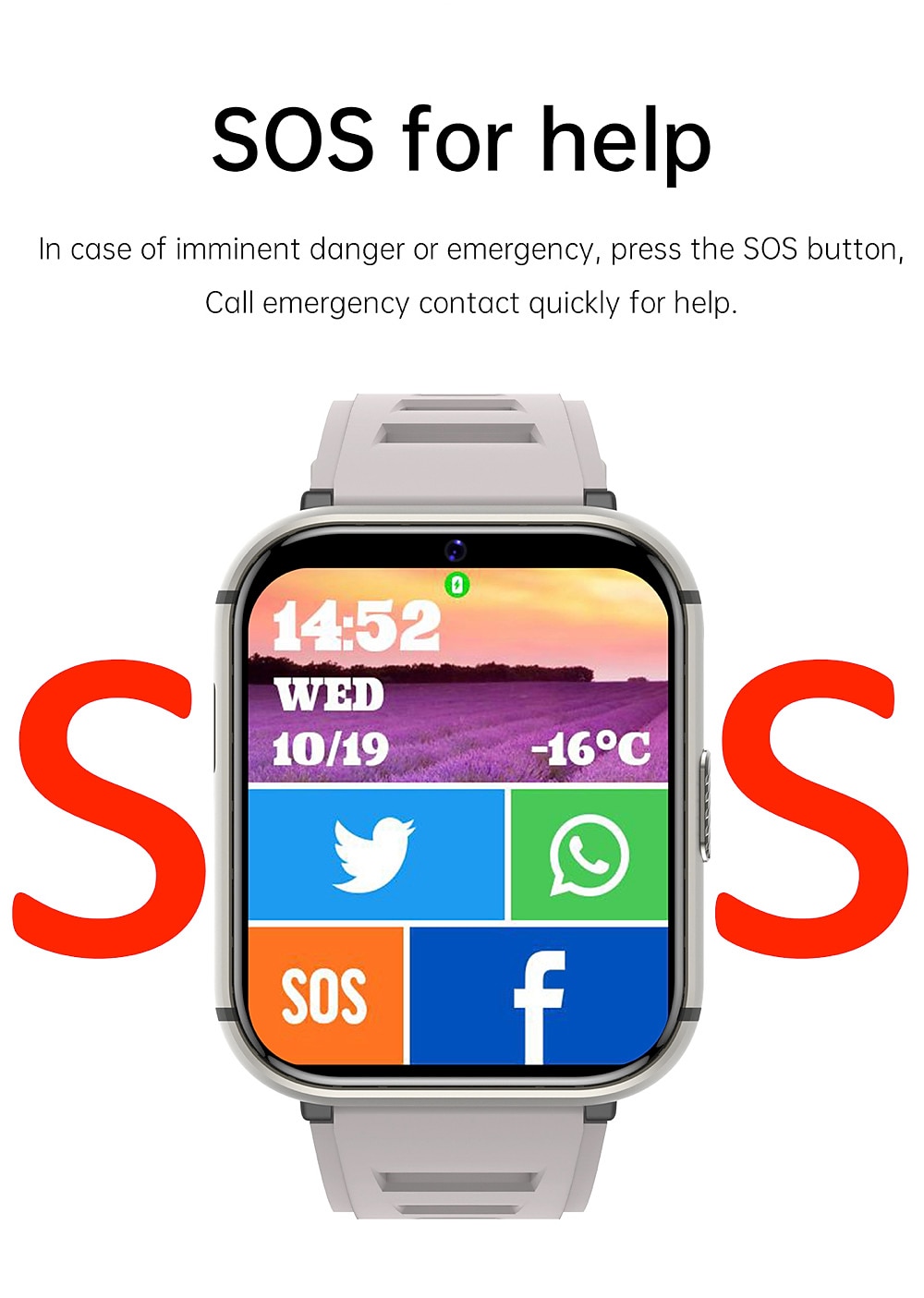 696 PG668 Smart Watch 2.08 inch 4G LTE Cellular Smartwatch Phone Bluetooth 4G Pedometer Activity Tracker Heart Rate Monitor Compatible with Android iOS Women Men GPS Hands-Free Calls Media Control IP 2025 - $227.59 –P8