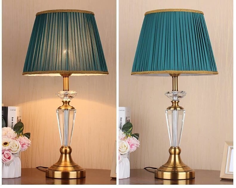 Bedside lamps Multi-shade / Ambient Lamps Crystal / Nordic Style For Living Room / Bedroom Metal Green 2025 - $237.29 –P5