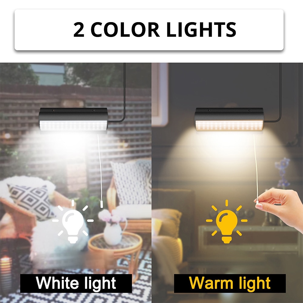 zonne-licht buiten hanglamp automatische sensor schakelaar dubbele kop tuinverlichting gebruikt in tuinen werven binnenshuis etc. 2025 - $60.99 –P2