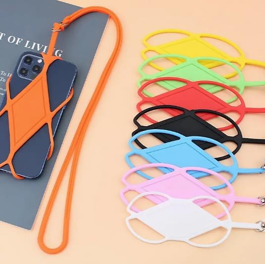 suporte de cordão para celular, cordão de silicone, cordão de telefone ajustável para pendurar no pescoço, compatível com a maioria dos smartphones de 2025 por $11.49 –P1