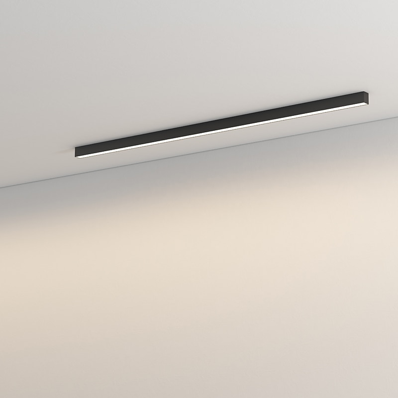 plafoniera a led dimmerabile 60cm 80cm line design plafoniere in metallo acrilico per soggiorno ufficio 110-240v del 2025 a $97.99 –P6