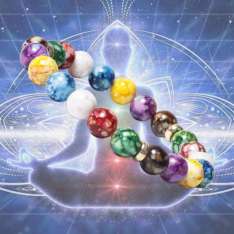 7 Chakra Reiki Healing Stone Bracelet Yoga Balance Energy Imitate Volcanic Stone Beads Jewelry Handmade DIY Beaded Bracelets 2025 - $14.49 –P4