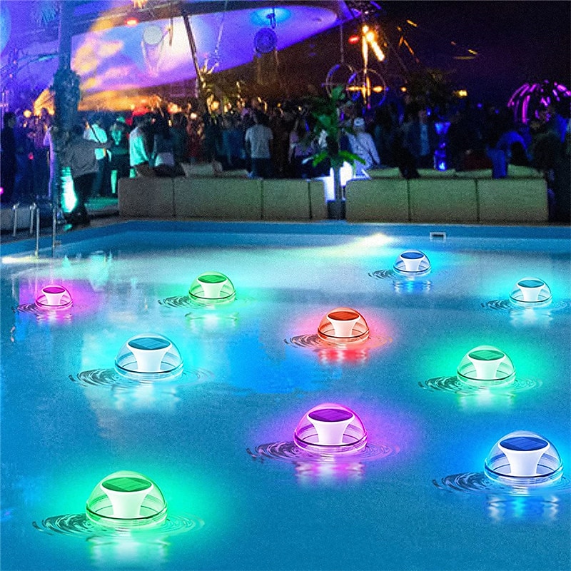 Outdoor Solar Water Drift Lamp LED Floating Lights IP65 Waterproof For Swimming Pool Light Submersible LED Lights Garden Pool Pond Fountain Colorful Lighting 1X 2X 2025 - $18.99 –P3