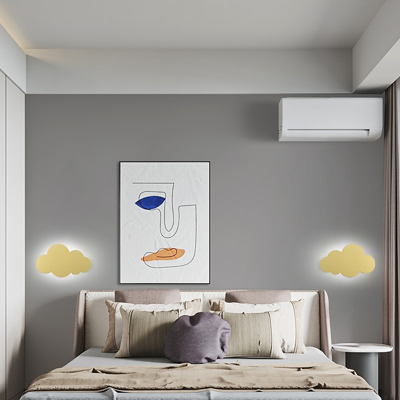 Applique Da Parete Per Cameretta Bianca Lampada Da Notte A Forma Di Nuvola Per Camera Da Letto del 2025 a $99.99 –P3