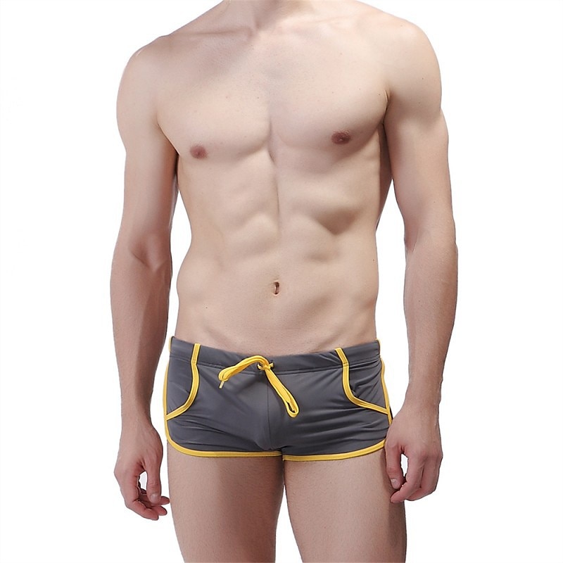 Ανδρικά Μαγιό Μαγιό Βερμούδα Swim Brief Κορδόνι Ελαστική μέση Συνδυασμός Χρωμάτων Αναπνέει Moale ΕΞΩΤΕΡΙΚΟΥ ΧΩΡΟΥ Causal Καθημερινά Χαβανέζα Στυλάτο Μαύρο Ρουμπίνι Μικροελαστικό 2025 - $11.49 –P5