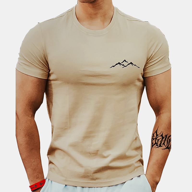 Bărbați Mărime Plus Tricou Mare si inalt Imprimeu Grafic Crewneck Imprimeu Mânecă scurtă Șic Stradă Stilat Casual Topuri În aer liber Ieșire Topuri 2026 - $16.49 –P10