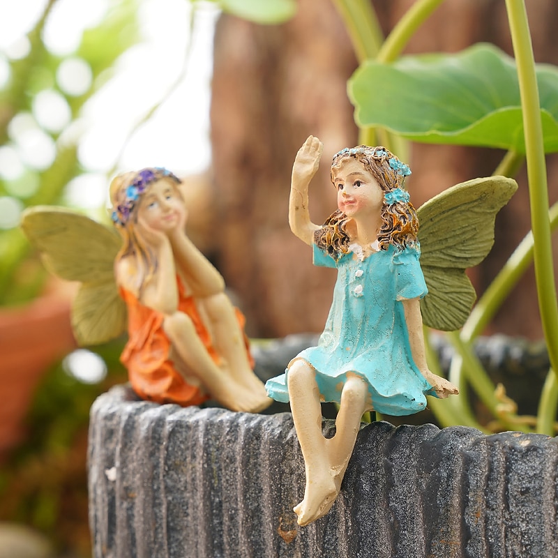 2 pièces papillon fée pot de fleur paysage décoratif accessoires décoratifs de 2025 ? $14.49 –P1