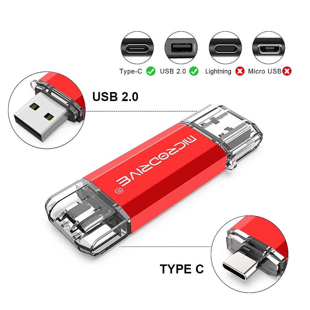 2025年 マイクロドライブ 32 ギガバイト 64 ギガバイト 128 ギガバイト usb フラッシュ ドライブ otg タイプ c 高速ラップトップ コレクション – $15.99 –P5