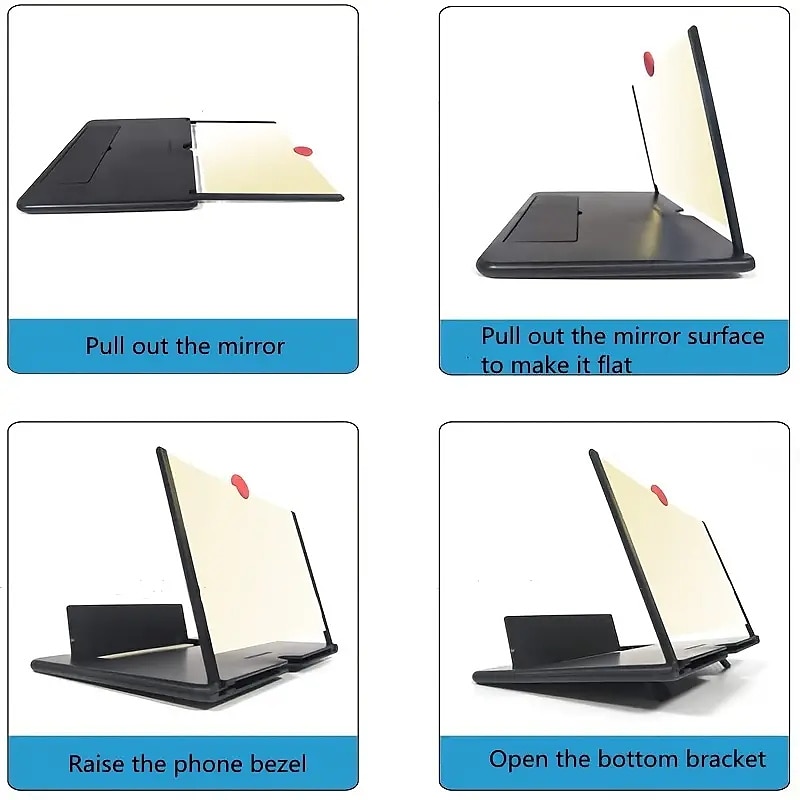 Stretching 3d Magnifier Glass Bracket Amplifier Screen Ultra-clear Anti Blue Ray Magnifying Glass Phone Magnifier Amplifier 2025 - $12.49 –P2