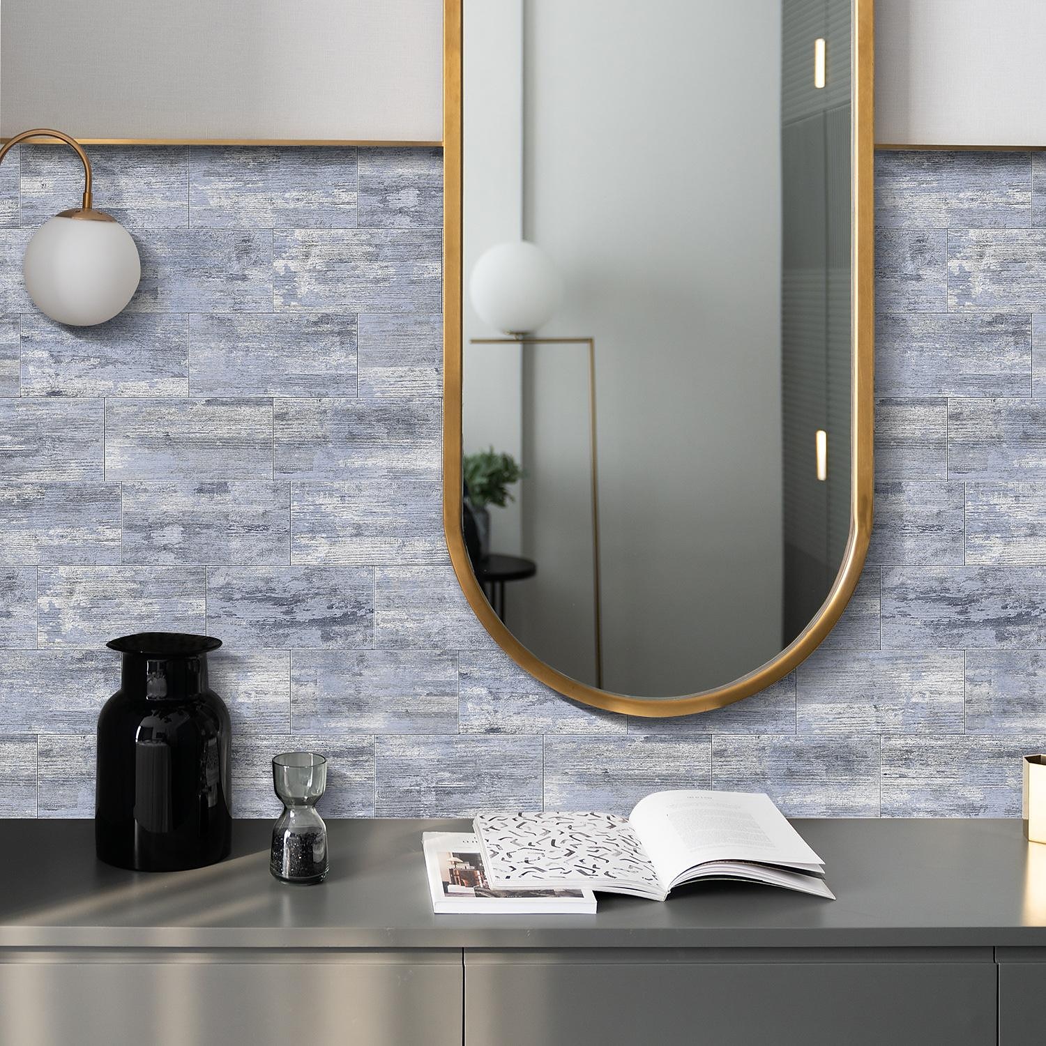 Cool Wallpapers Wall Mural 16pcs Marble Patterned Wallpaper, Waterproof Peel And Stick Wall Covering Sticker Film Home Deco, 4''x8'' 2025 - $26.99 –P4