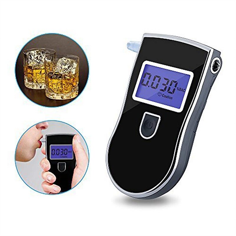 Professional Digital Breath Alcohol Tester Breathalyzer Analyzer Detector Practical AT818 2025 - $43.99 –P3