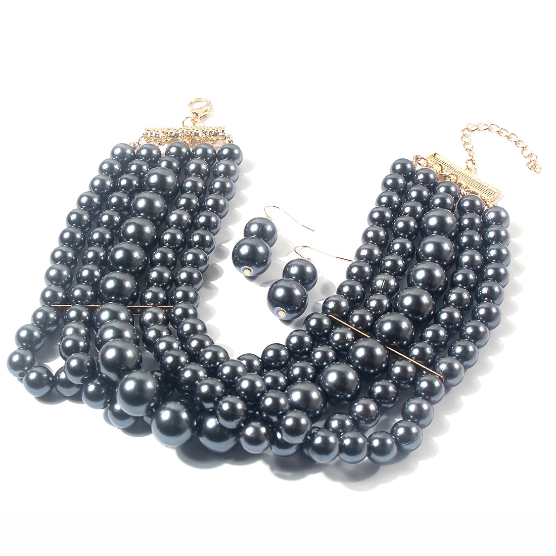 helmi choker kaulakoru korvakorut 2 kpl läppätarvikkeet vintage 1920-luvun möly 20-luvun art deco naisille 2026 - $18.99 –P5