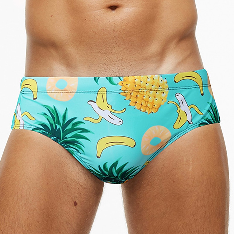 Per uomo Costumi da bagno Slip da bagno Floreale Tropicale Spiaggia Piscina Per sport Essenziale Nero Bianco del 2026 a $18.99 –P5