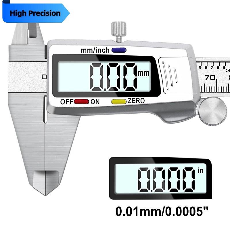 calibro con display digitale ad alta precisione 0-150 mm strumenti di misura calibro a corsoio in acciaio inossidabile in metallo del 2025 a $30.99 –P3
