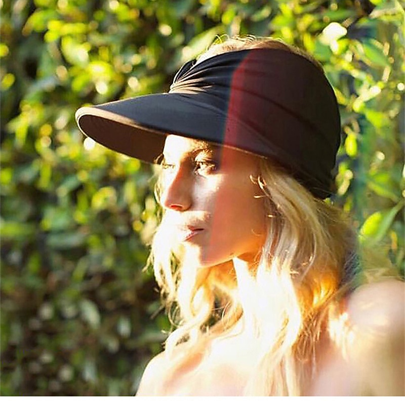 Spring And Summer New Hat Female Sun Visor Baseball Cap Female Anti-ultraviolet Personality Adult Empty Top Hat 2025 - $20.99 –P6