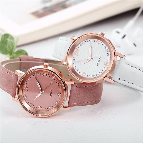 Reloj de cuarzo de lujo para mujer, reloj de pulsera de cuarzo a la moda para mujer, pulsera de color de moda diversa y concisa de gama alta para reloj informal a juego para mujer 2025 - $16.99 –P3