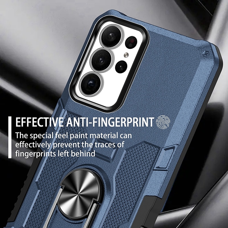 Phone Case For Samsung Galaxy S24 S23 S22 S21 S20 Ultra Plus FE S23 A73 A53 A33 A23 A13 Note 20 Ultra S25 Ultra Back Cover Bumper Frame Ring Holder Military Grade Protection Geometric Pattern Armor 2025 - $14.99 –P19
