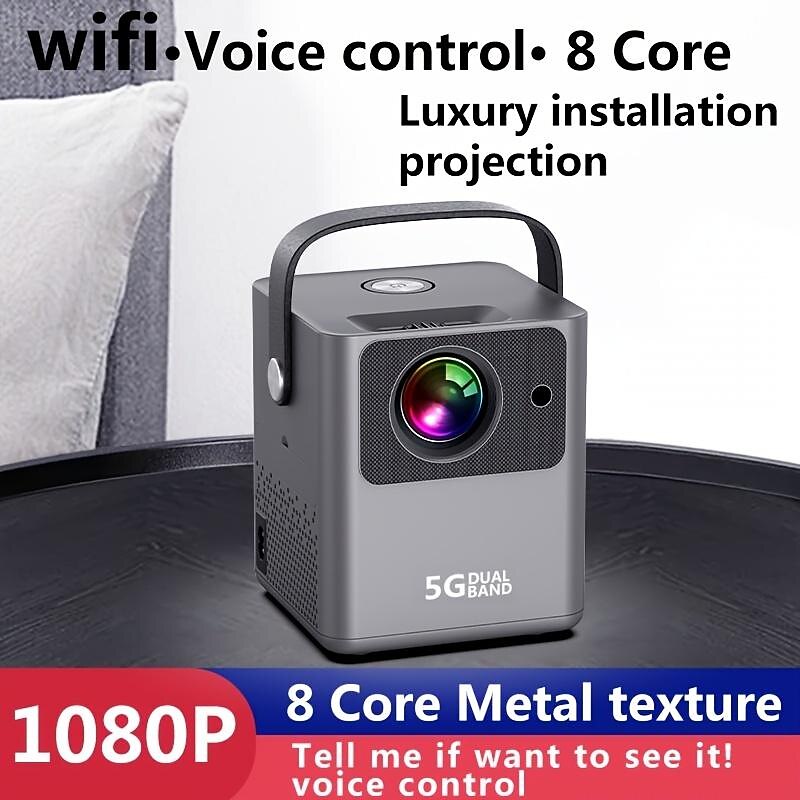 WiFi Projector Native 1080P, 4K Supported Portable Projector