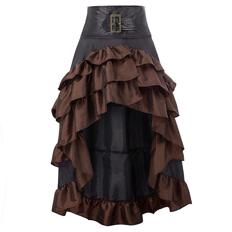 Retro Středověké Renesanční Sukně Korzet Ren Faire Pirát Dámské Pirát Fantazie Steampunk Běžné / Denní Dospělé Sukně 2025 - $33.99 –P3