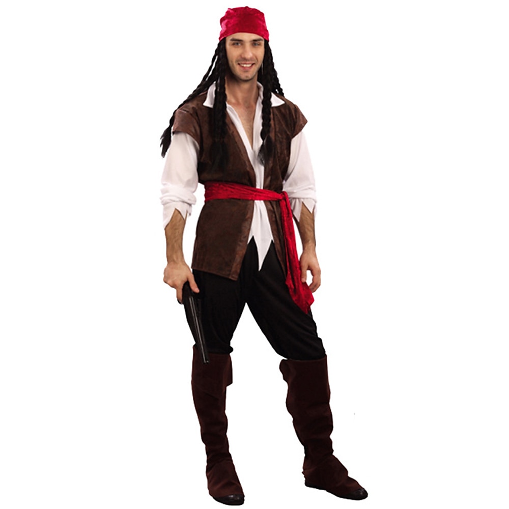 Pirates of the Caribbean Pirates of the Caribbean Outfits Costume Cosplay Costume Party Movie Cosplay for Couple's Men's Women's Adults' Masquerade 2025 - $37.99 –P2