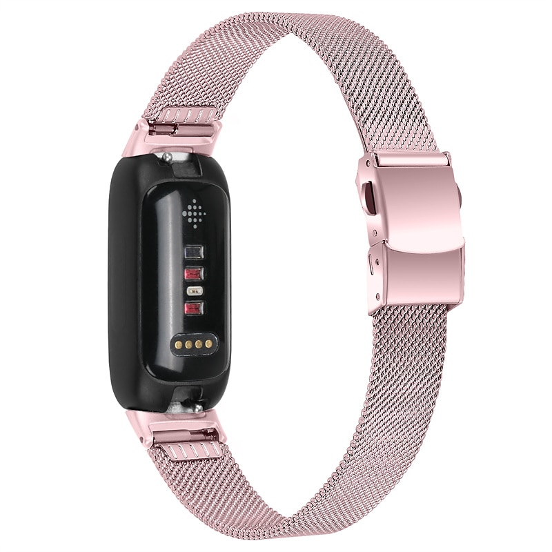 Pulseira de Smartwatch Compatível com Fitbit Inspire 3 Inspire 2 / Inspire HR / Inspire Aço Inoxidável Relógio inteligente Alça Ajustável Com Transparência Mulheres Homens Pulseira Estilo Milanês de 2025 por $19.99 –P13