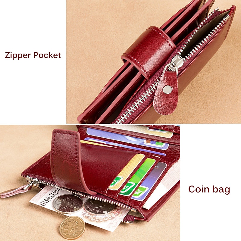 RFID Men Leather Wallet Vintage Luxury Short Slim Male Purses Money Clip Credit 2026 - $22.99 –P5