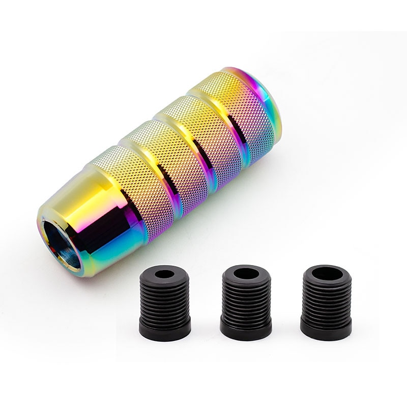 pomello del cambio zigrinato in alluminio antiscivolo universale da 9,5 cm - cambio manuale m8 m10 m12 gm - pomello della leva del cambio jdm opaco del 2025 a $24.99 –P11