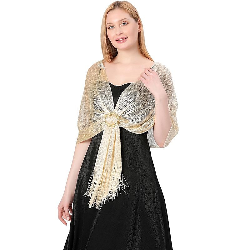 Women's Shrug Elegant Shrugs Vintage Style Solid Color Open Front Half Sleeve Knit Formal Party Work Silver Light Pink Summer Spring 2025 - $27.99 –P19