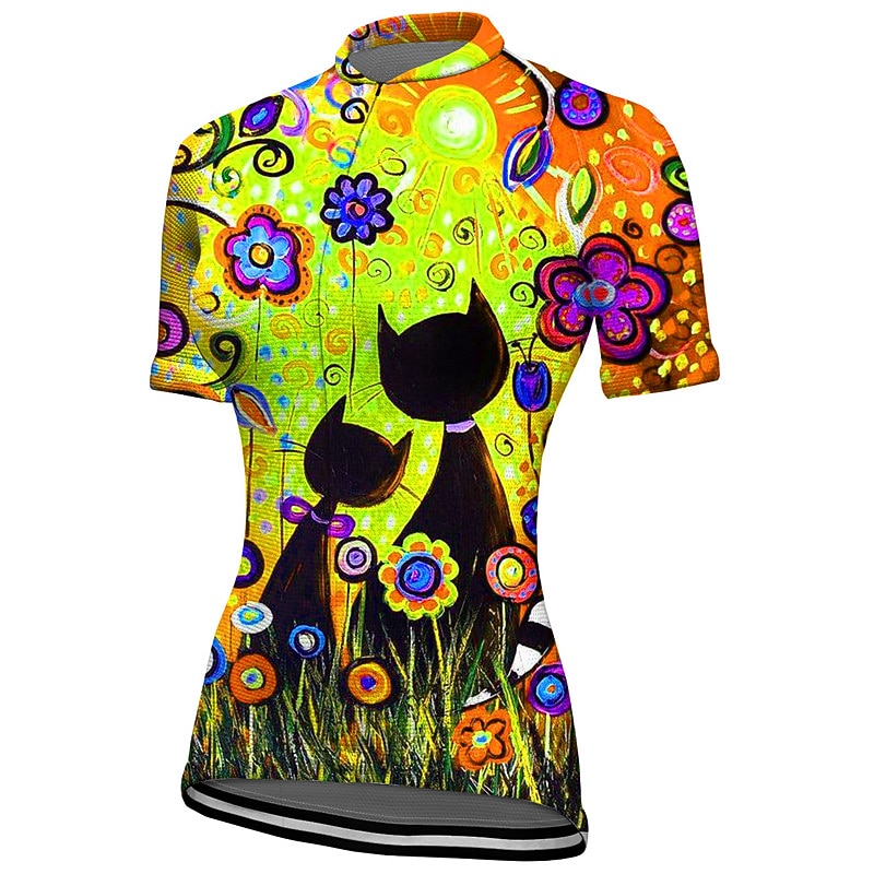 Mulheres Camisa para Ciclismo Gráfico Botânico floral Manga Curta Moto Camisa / Roupas Para Esporte Blusas com 3 bolsos traseiros Ciclismo de Montanha Ciclismo de Estrada Secagem Rápida Tiras de 2026 por $13.49 –P12