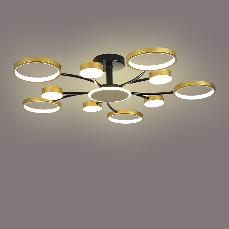LED Pendant Light Dimmable Sputnik Design Adjustable Geometric Shapes Flush Mount Ceilling Lights 10-Light 39" Hanging Chandeliers for Living Room Dinning Room Kitchen 220-240V 2025 - $310.29 –P7