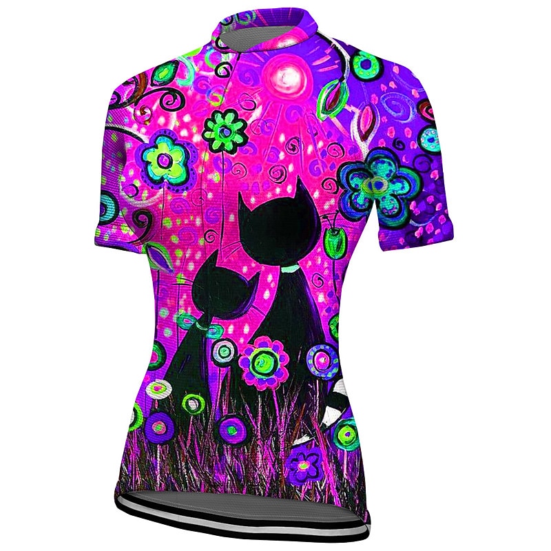 Mulheres Camisa para Ciclismo Gráfico Botânico floral Manga Curta Moto Camisa / Roupas Para Esporte Blusas com 3 bolsos traseiros Ciclismo de Montanha Ciclismo de Estrada Secagem Rápida Tiras de 2026 por $13.49 –P10