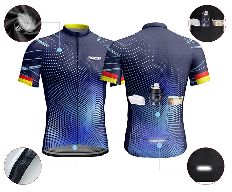 Муж. Велокофты геометрический Буквы и цифры С короткими рукавами Велоспорт Джерси Верхняя часть с 3 задними карманами Горные велосипеды Шоссейные велосипеды 2025 - $34.99 –P3