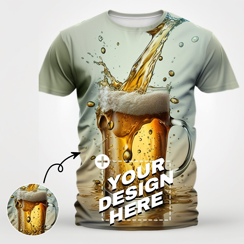 Custom T Shirt for Men Design Your Own Custom Shirts Personalized All Over Print Tee Custom Gifts Personalized Valentine Gift Custom Made 2025 - $16.49 –P2
