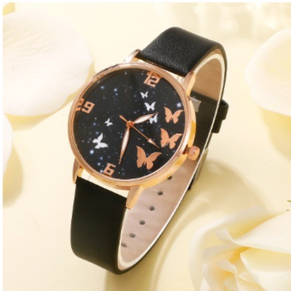 5 pièces/ensemble montre pour femme ensemble de montre à quartz coréen décontracté pour femme de 2025 ? $17.99 –P5