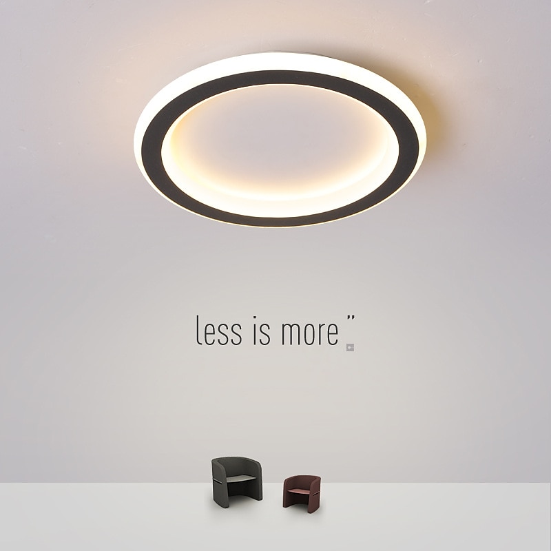 plafoniera a led 1 luce 20 cm design ad anello luci da incasso gel di silice plafoniera in alluminio per corridoio portico bar lampade da balcone loft creativo bianco caldo / bianco 110-240 v del 2025 a $71.99 –P1