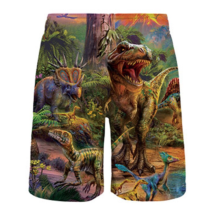 2 delar Barn Pojkar T-shirt och shorts Klädesset Utrusta Grafisk Dinosaurie Kortärmad Crewneck Uppsättning Utomhus Sport Mode Häftig Vår 7-13 år Blå Dammig blå Grön 2025 - $17.49 –P8
