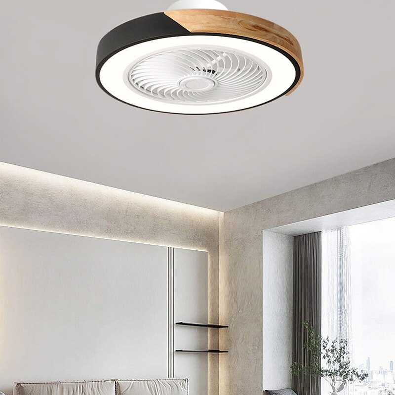 ventiladores de teto led com luzes reguláveis com contral remoto 20" luminária embutida no teto abajur acrílico lustre quarto sala de estar de 2025 por $242.49 –P7