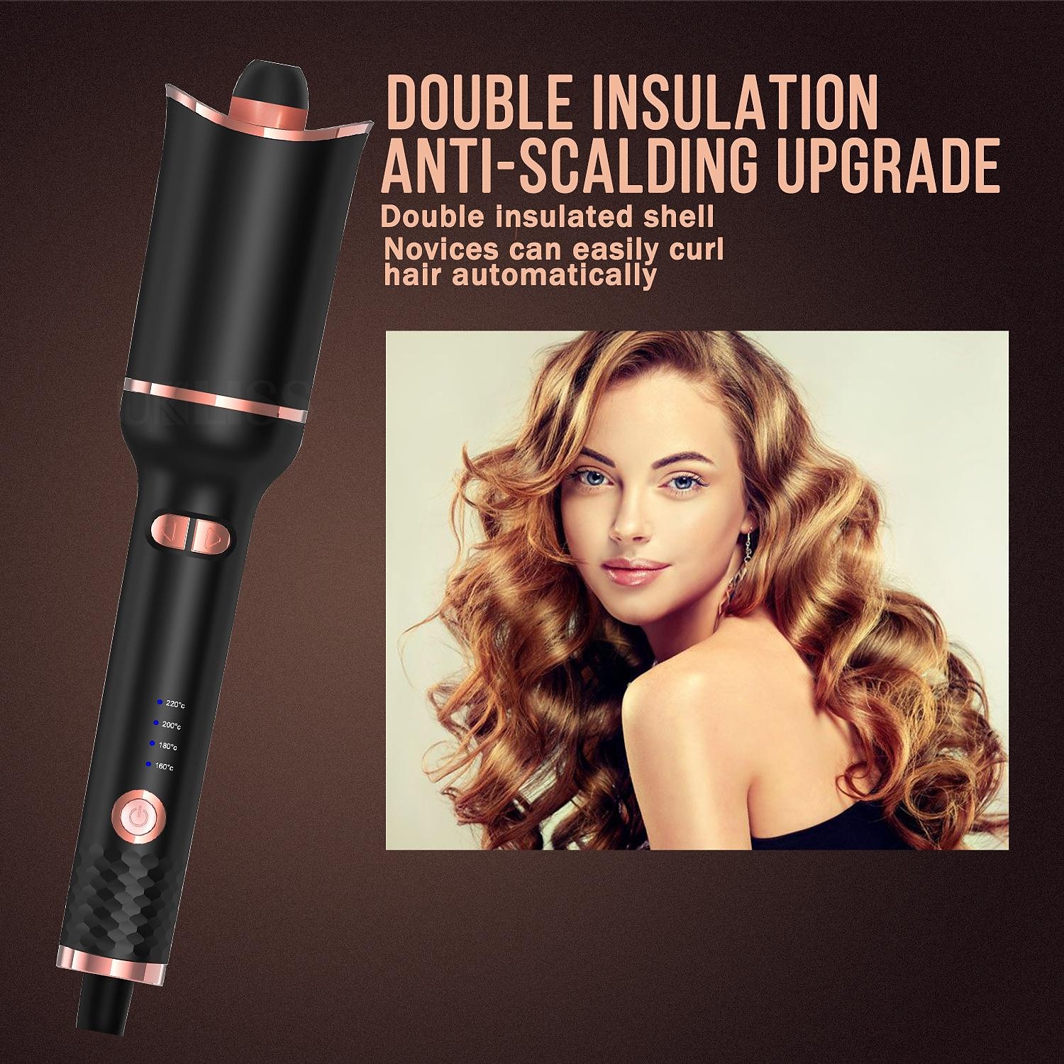 Automatic Curling Iron Professional Automatic Hair Curler with 1 Curling Iron Large Slot & Adjustable 4 Temperature & 3 Timer Dual Voltage Rotating Curling Iron with Auto Shut-Off for Hair Styling 2025 - $41.99 –P14