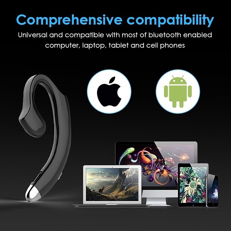 2023 Painless Ear-hook Bluetooth 5.0 EDR Business Headphoneergonomic design Non-earplugs Wireless sport Earphone with Mic 2025 - $12.99 –P9