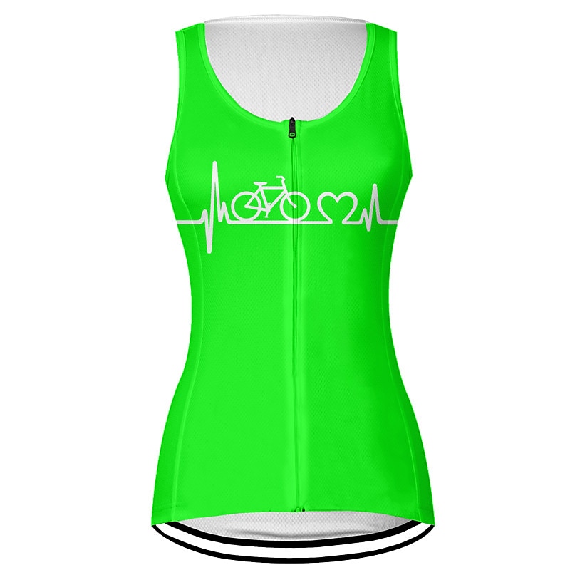 Femme Gilet Velo Cyclisme Maillot Velo Cyclisme Sans Manches Cyclisme Gilet / Gilet Top avec 3 poches arrière VTT Vélo tout terrain Vélo Route Respirable Séchage rapide Evacuation de l'humidité Poche de 2025 ? $20.79 –P7